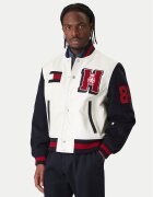 Tommy Hilfiger Яке бомбър Varsity MW0MW41866 Екрю Regular Fit