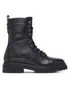 Tommy Hilfiger Зимни обувки Th Emboss Grain Leather Boot FW0FW09553