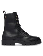 Tommy Hilfiger Зимни обувки TH Stud Leather Lace-Up Boot FW0FW09571