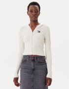Tommy Jeans Кардиган DW0DW20974 Екрю Slim Fit