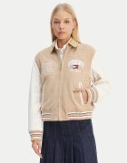 Tommy Jeans Кожено яке Suede Varsity DW0DW22769 Regular Fit