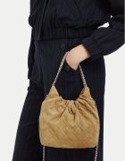 Tory Burch Дамска чанта Fleming Suede Mini Hobo Bag 166066