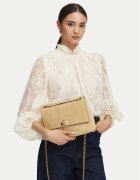 Tory Burch Дамска чанта Charlie Quilted Suede Shoulder Bag 183357