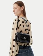 Tory Burch Дамска чанта Charlie Embossed Croc Small Shoulder Bag 183522