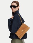 Tory Burch Дамска чанта Kira Turnlock Suede Shoulder Bag 178857