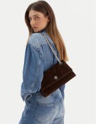 Tory Burch Дамска чанта Kira Turnlock Suede Shouldr Bag 169176