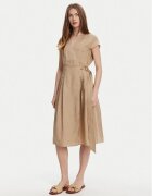 Twinset Лятна рокля 251TT2072 Екрю Loose Fit