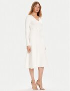 Twinset Плетена рокля 252TP3271 Екрю Regular Fit