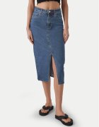 Vero Moda Дънкова пола Veri 10295731 Regular Fit