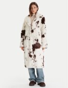 Vero Moda Кожено палто Crystal 10343568 Loose Fit