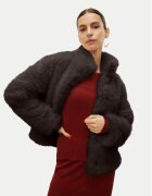 Vero Moda Кожено палто Monroe 10315328 Regular Fit