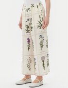 Weekend Max Mara Панталони тип кюлоти Lory 2515131012 Екрю Relaxed Fit