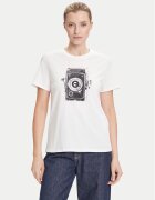 Weekend Max Mara Тишърт Guglia 2525976031 Екрю Regular Fit