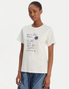 Weekend Max Mara Тишърт Pantera 2615971032 Екрю Regular Fit