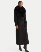 Yes London Вълнено палто CD1218 Черен Regular Fit