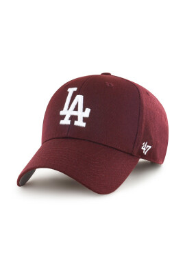 47brand Шапка MLB Los Angeles Dodgers в червено с апликация - Pepit.bg