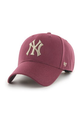 47brand Шапка MLB New York Yankees в лилаво с апликация - Pepit.bg