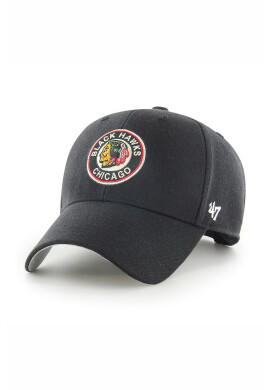 47brand Шапка Chicago Blackhawks в черно с апликация - Pepit.bg