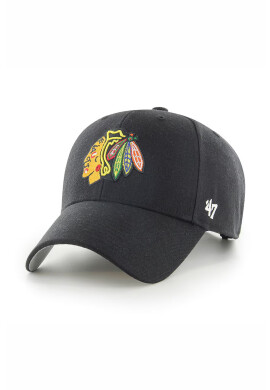 47brand Шапка Chicago Blackhawks в черно с апликация - Pepit.bg