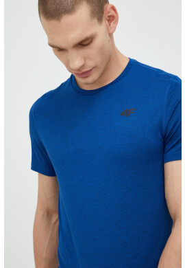 4F Тениска за трениране в черно с изчистен дизайн - Pepit.bg