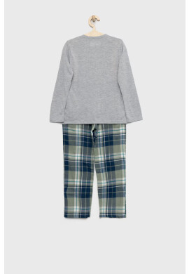 Abercrombie & Fitch Детска пижама в сиво с изчистен дизайн - Pepit.bg