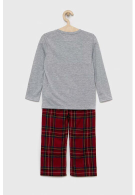 Abercrombie & Fitch Детска пижама в червено с десен - Pepit.bg