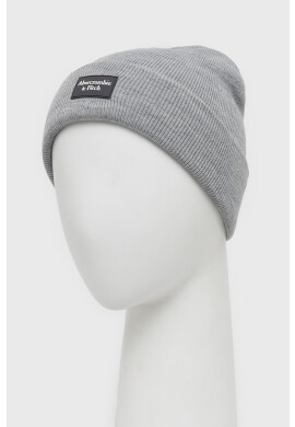 Abercrombie & Fitch Детска шапка в сиво с фина плетка - Pepit.bg