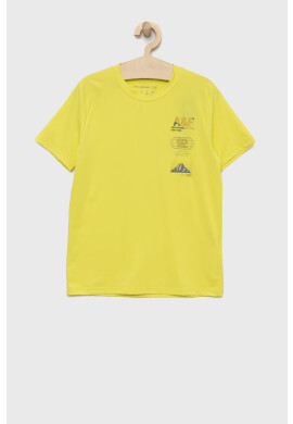 Abercrombie & Fitch Детска тениска в зелено с принт - Pepit.bg