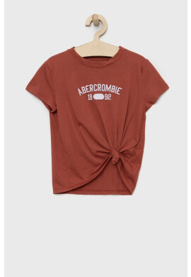 Abercrombie & Fitch Детска тениска в червено - Pepit.bg