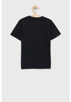 Abercrombie & Fitch Детска тениска в черно с апликация - Pepit.bg