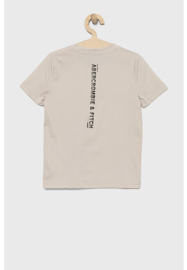 Abercrombie & Fitch Детска тениска в бежово с принт - Pepit.bg