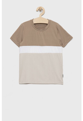 Abercrombie & Fitch Детска тениска в бежово с изчистен дизайн - Pepit.bg