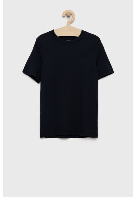 Abercrombie & Fitch Детска тениска в тъмносиньо с изчистен дизайн - Pepit.bg