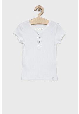Abercrombie & Fitch Детска тениска в бяло - Pepit.bg
