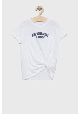 Abercrombie & Fitch Детска тениска в бяло - Pepit.bg
