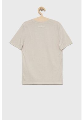Abercrombie & Fitch Детска тениска в бежово с апликация - Pepit.bg