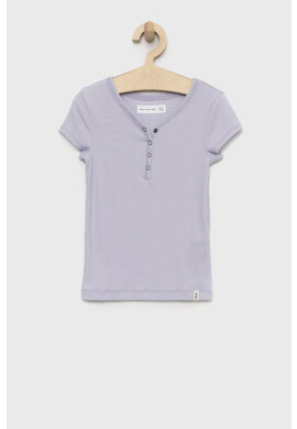 Abercrombie & Fitch Детска тениска в лилаво - Pepit.bg