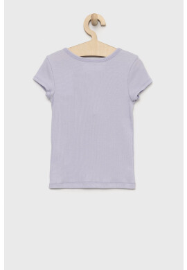 Abercrombie & Fitch Детска тениска в лилаво - Pepit.bg