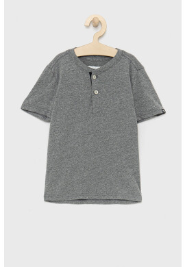 Abercrombie & Fitch Детска тениска в сиво с изчистен дизайн - Pepit.bg