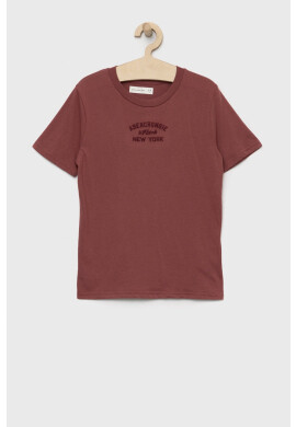 Abercrombie & Fitch Детска тениска в розово с апликация - Pepit.bg