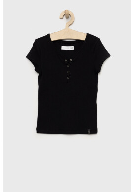 Abercrombie & Fitch Детска тениска в черно - Pepit.bg
