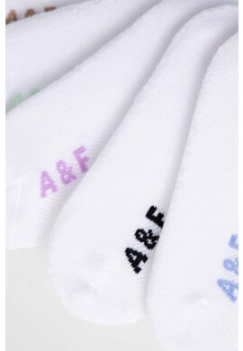 Abercrombie & Fitch Детски чорапи (5 броя) в бяло - Pepit.bg