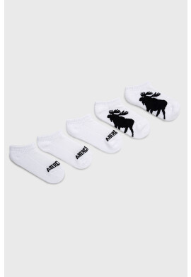 Abercrombie & Fitch Детски чорапи (5 чифта) в бяло - Pepit.bg