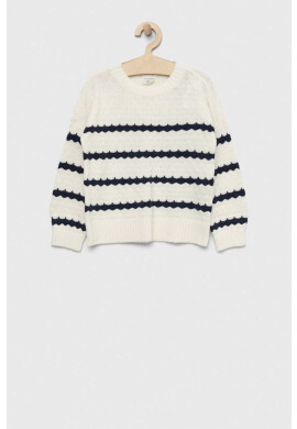 Abercrombie & Fitch Детски пуловер в бяло от лека материя - Pepit.bg
