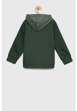 Abercrombie & Fitch Детски суичър в зелено с изчистен дизайн - Pepit.bg