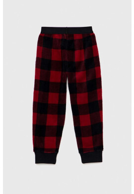 Abercrombie & Fitch Детско долнище на пижама в червено с десен - Pepit.bg