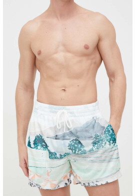 Abercrombie & Fitch Плувни шорти в бяло - Pepit.bg