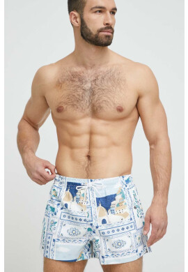 Abercrombie & Fitch Плувни шорти в синьо - Pepit.bg