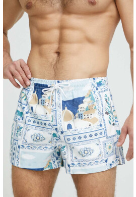 Abercrombie & Fitch Плувни шорти в синьо - Pepit.bg