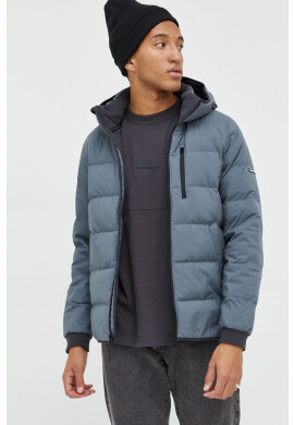 Abercrombie & Fitch Пухено яке в сиво със зимна изолация - Pepit.bg